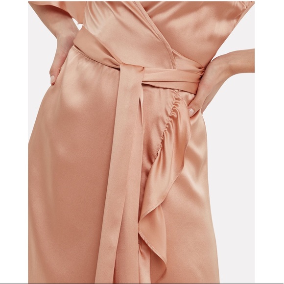 NIGHTCAP CLOTHING Silk Ruffle Wrap Dress - Picture 5 of 8